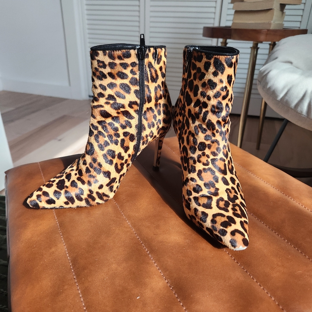 Aldo animal print boots